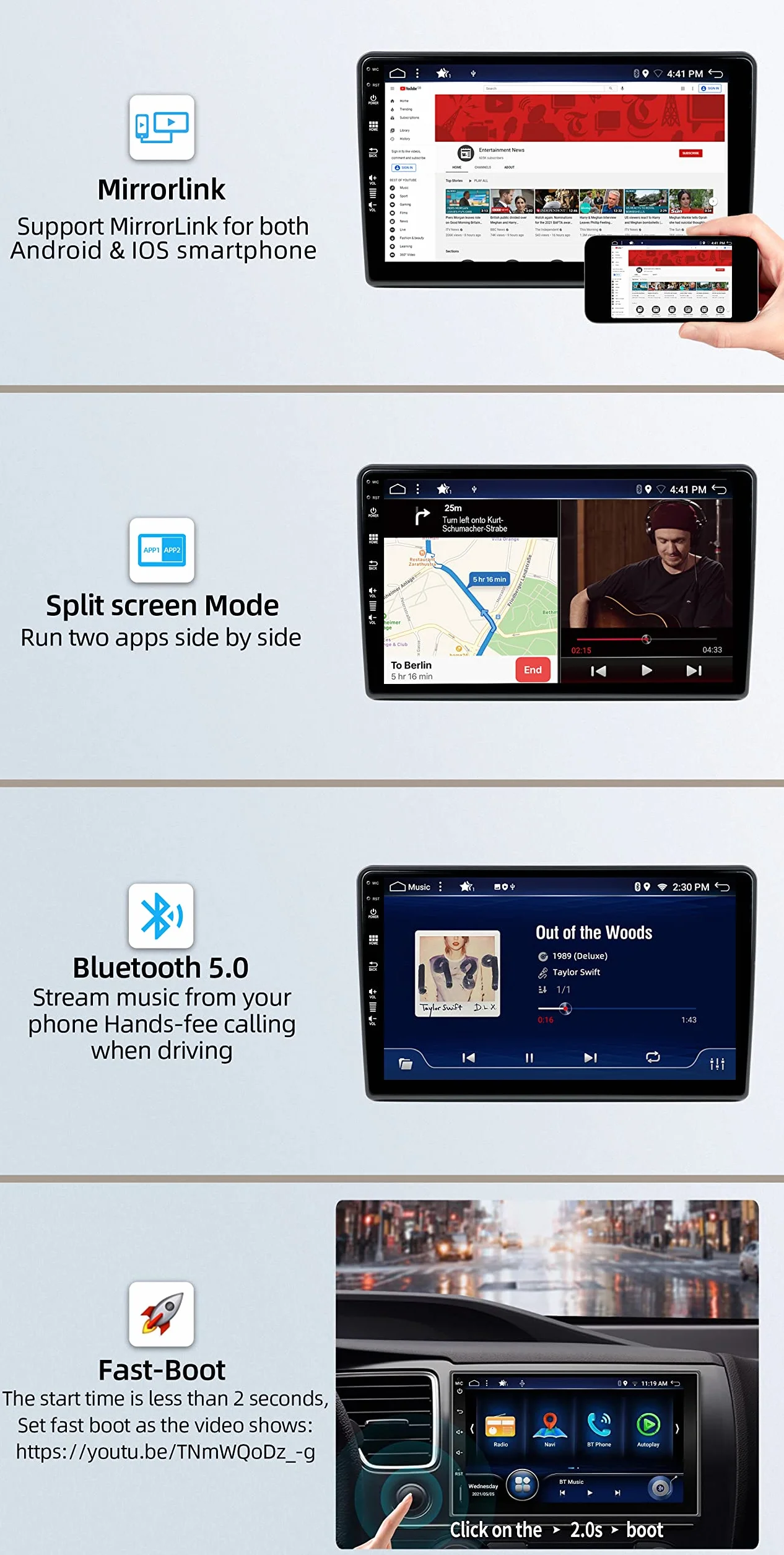 JOYX - 6G+128G - Radio de coche Android 13 IPS para Fiat Ducato/Citroen Jumper/Peugeot Boxer - Inalámbrico CarPlay/Android Auto/DSP - Cámara LED y MIC - 9 pulgadas 2 Din - DAB SWC Fast-Boot 360 Camera
