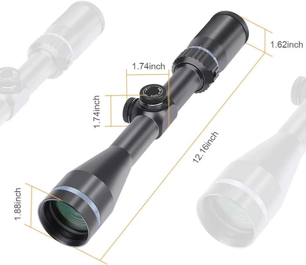 Feyachi RFS-33 Mira Telescopica, 3-9x40mm Retícula en Forma de Cruz Montar Scope Únicamente para Actividades Deportiv
