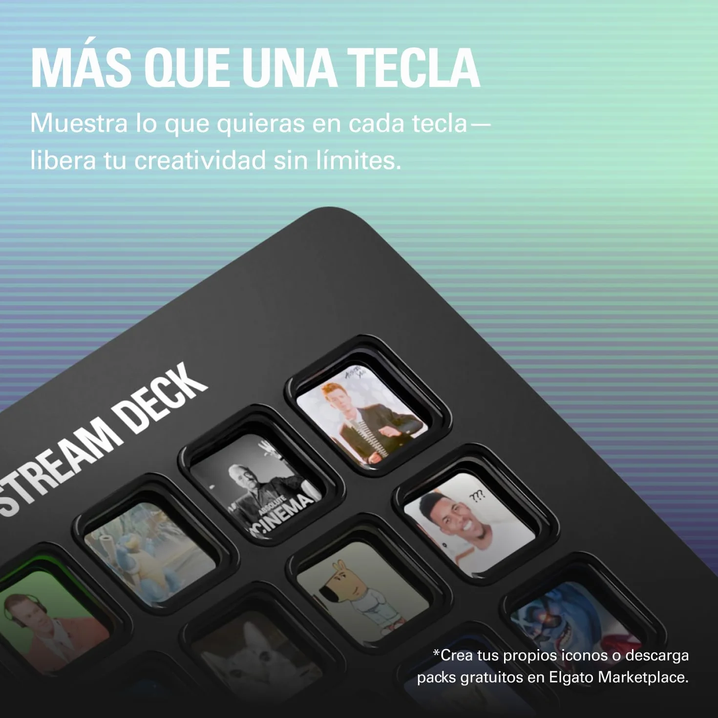 Elgato Stream Deck MK.2 Controlador de estudio 15 teclas macro OBS Twitch YouTube Mac PC