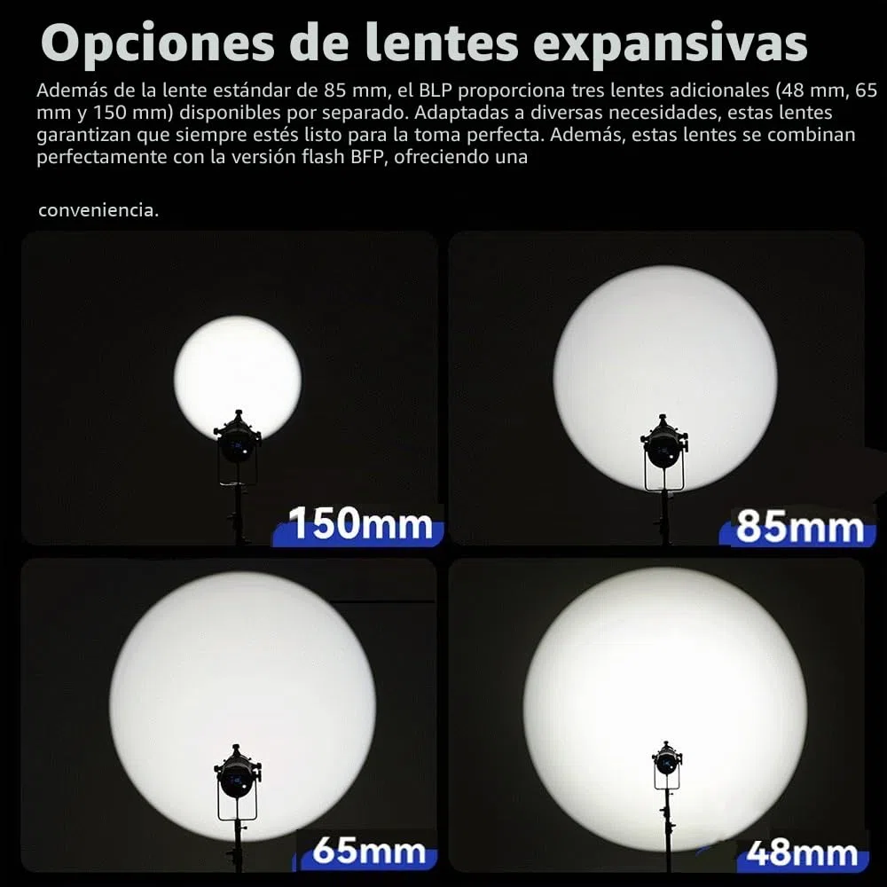 GODOX Proyector BLP, fotografía Snoot para Bowens Mount S30 SL60W SL60IIBi VL150 VL150II M300D M600D CB60 CB100C CB200B 100X 200X 300D LED luz continua (BLP KIT1)