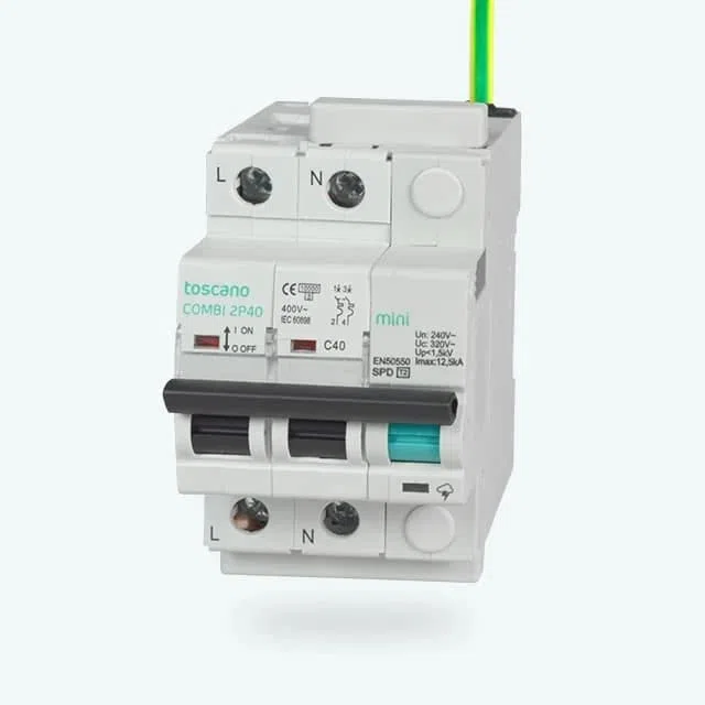 Protectorsobretensiones mixtoTOSCANOCOMBI-MINI-2P20T1510002906