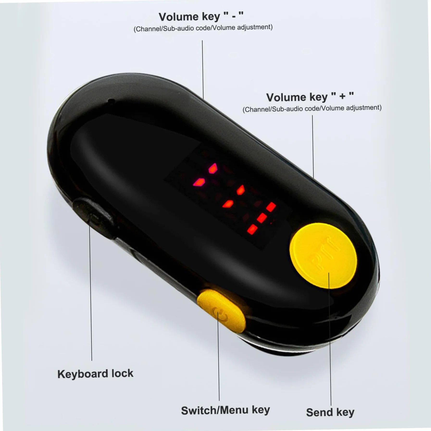 Mini Walkie Talkies 3 Piezas Transceptor FM Portátil Pequeño