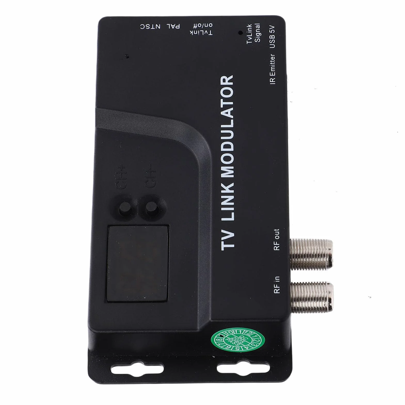 Topiky Modulador HDMI a RF, Convertidor Coaxial VHF UHF AV a RF para Formato TV PAL NTSC, Micro Modulador de TV RF, Conmutador de Canal de 471,25 MHz a 885,25 MHz Convertidor Coaxial