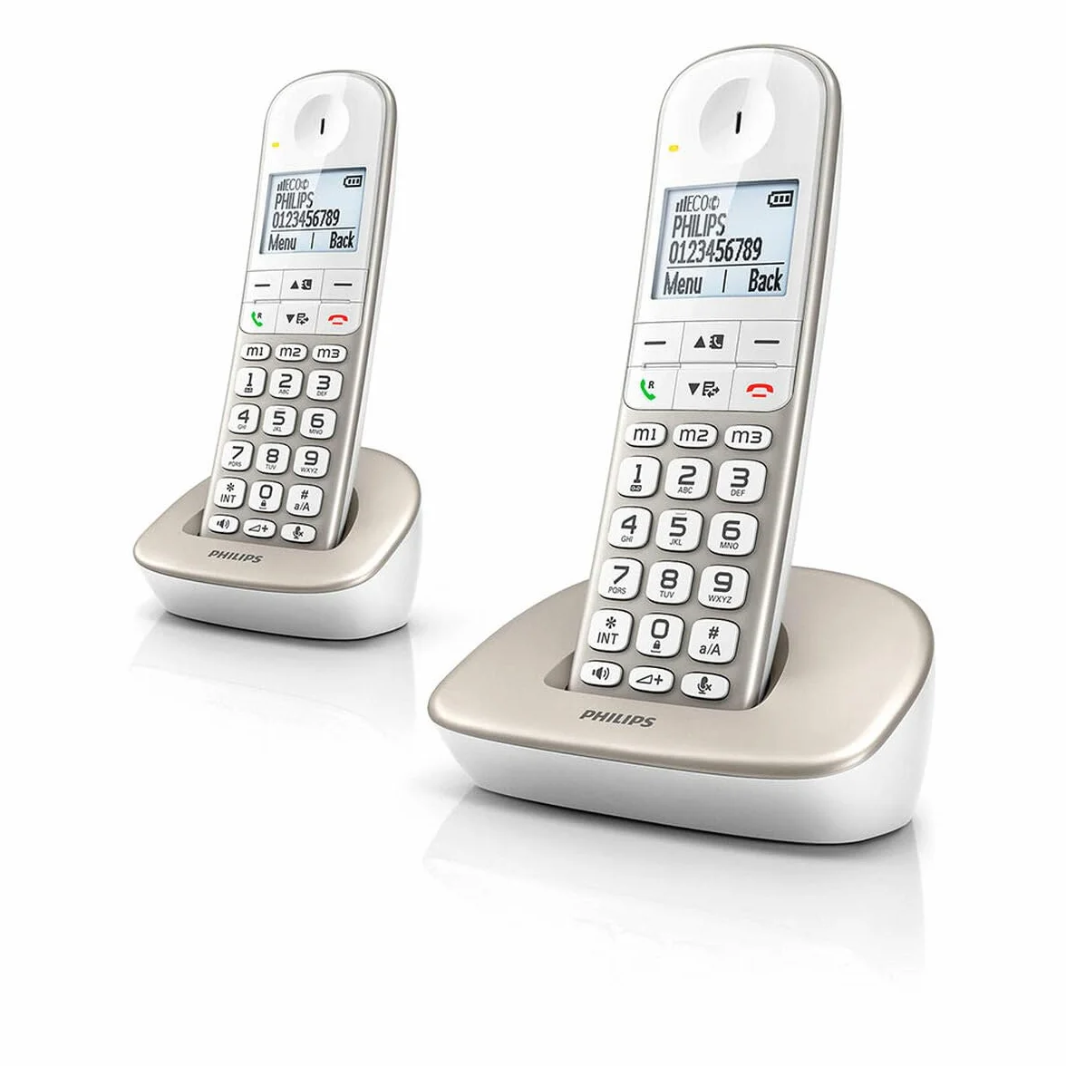 PHILIPS XL4902S/34 Teléfono Inalámbrico Duo Plata