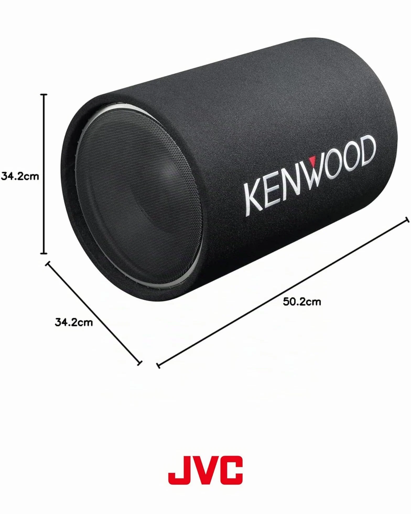 Kenwood KSC-W1200T Subwoofer Tubular 200W 1200W Subwoofer de Coche