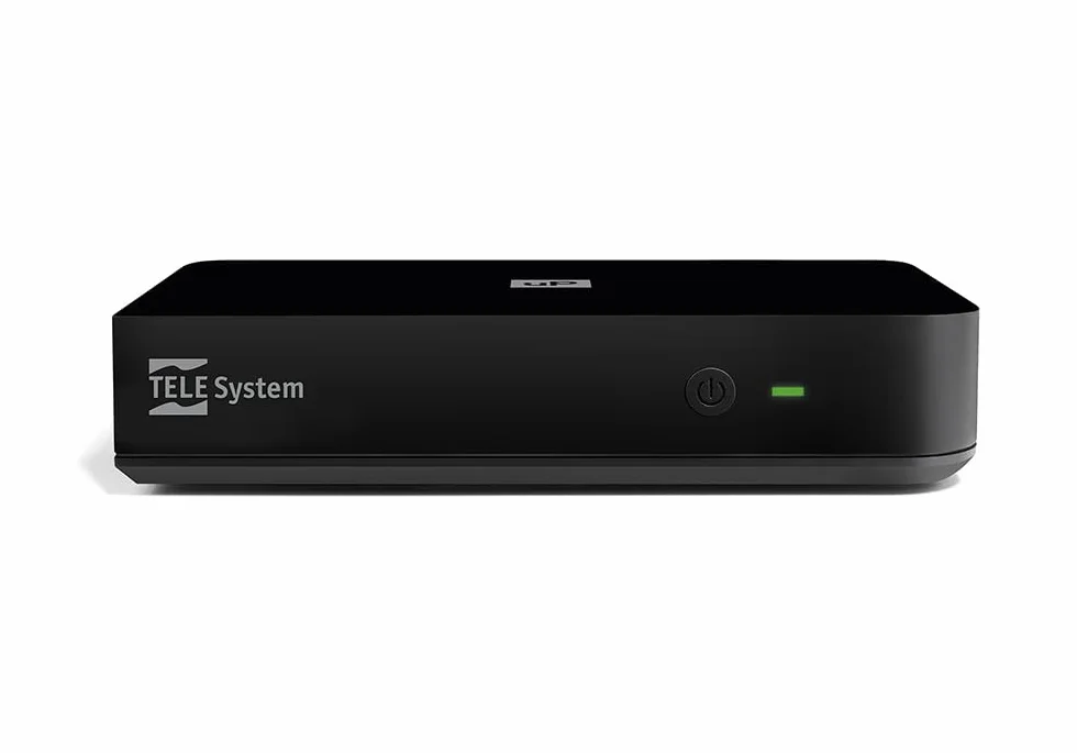TELE System Sistema TELE UP T2 4K Decodificador Digital Terrestre Android TV 4K Ultra HD Certificado por Google