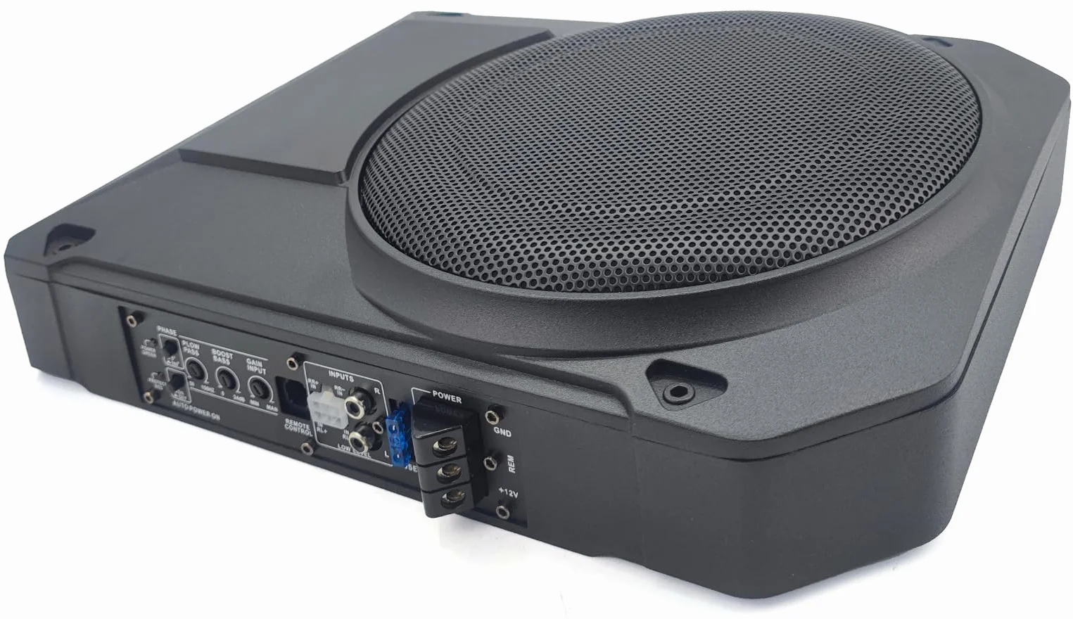 Subwoofer Activo 10 Pulgadas 800 W Autoamplificado Debajo del Asiento Cerrado Alto Rendimiento