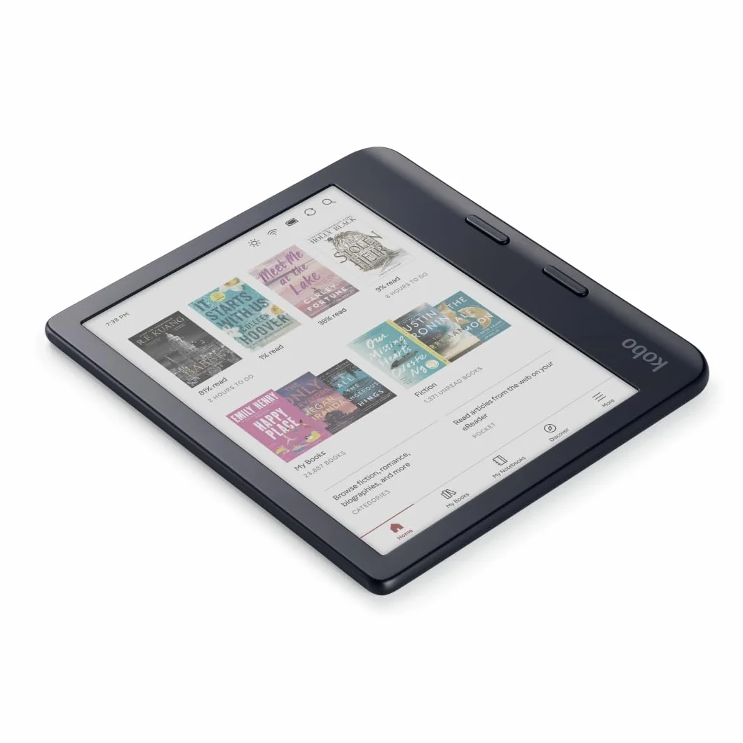 Kobo Libra Colour eReader 7" E Ink Kaleido™ 3 Pantalla 32 GB Resistente al Agua Negro