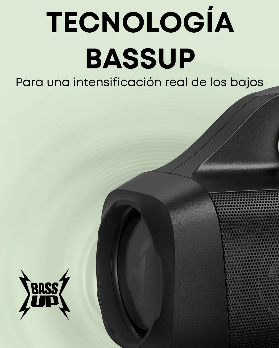 Soundcore Motion Boom Altavoz Bluetooth Potente de 30W, con Diafragma de Titanio, Tecnología BassUp, Resistente al Agua IPX7, 24h de Reproducción, App, para Exteriores y Camping, Altavoz portátil