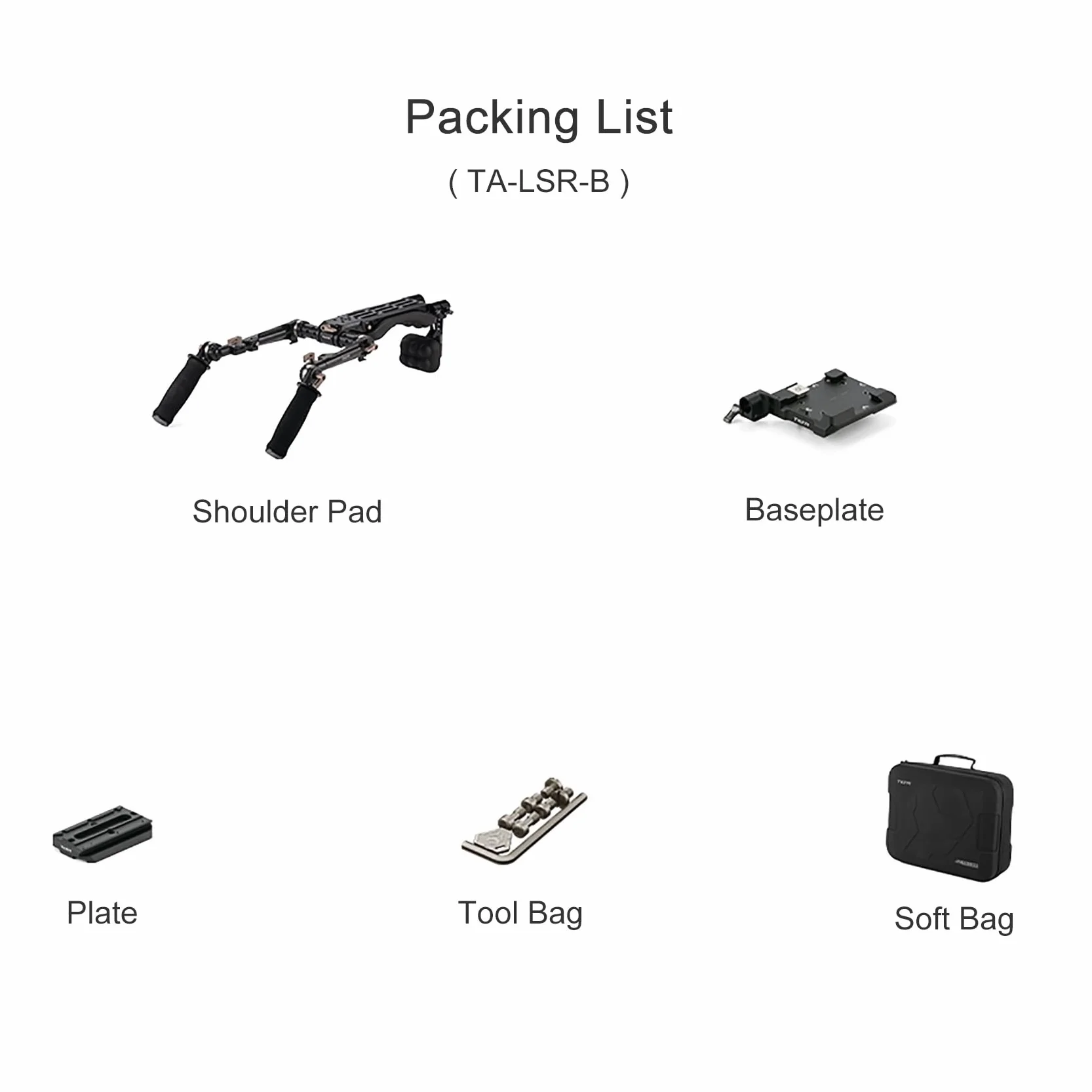 TILTA TA-LSR-B-2 Lightweight Shoulder Rig Rosette Handgrip Dual Baseplate para Sony A1 A7S III A7M4 FX3 R5 R5C GH6 Red Komodo