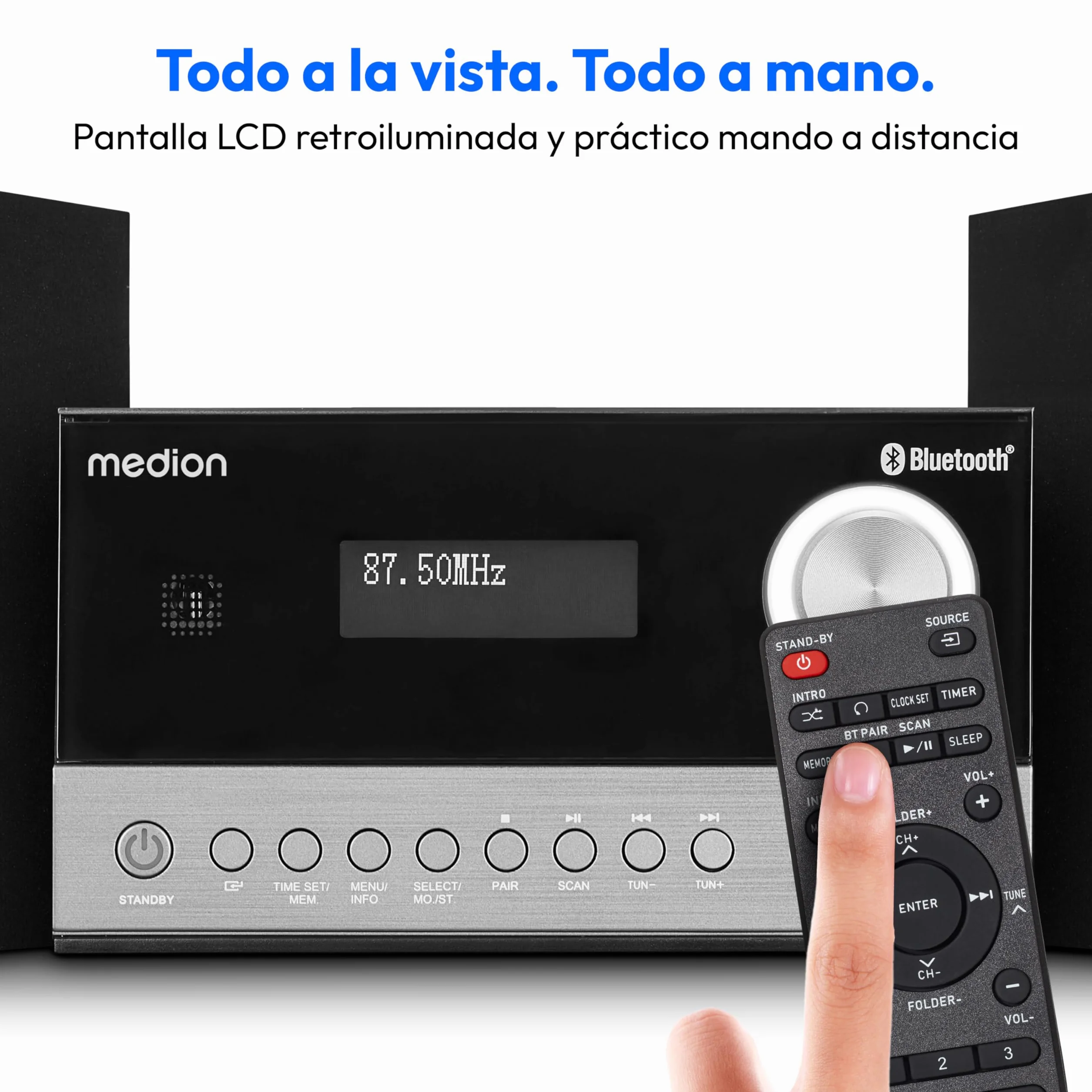 MEDION E64088 Compact Micro Audio System Dab+ CD PLL FM Radio Bluetooth USB MP3 LCD