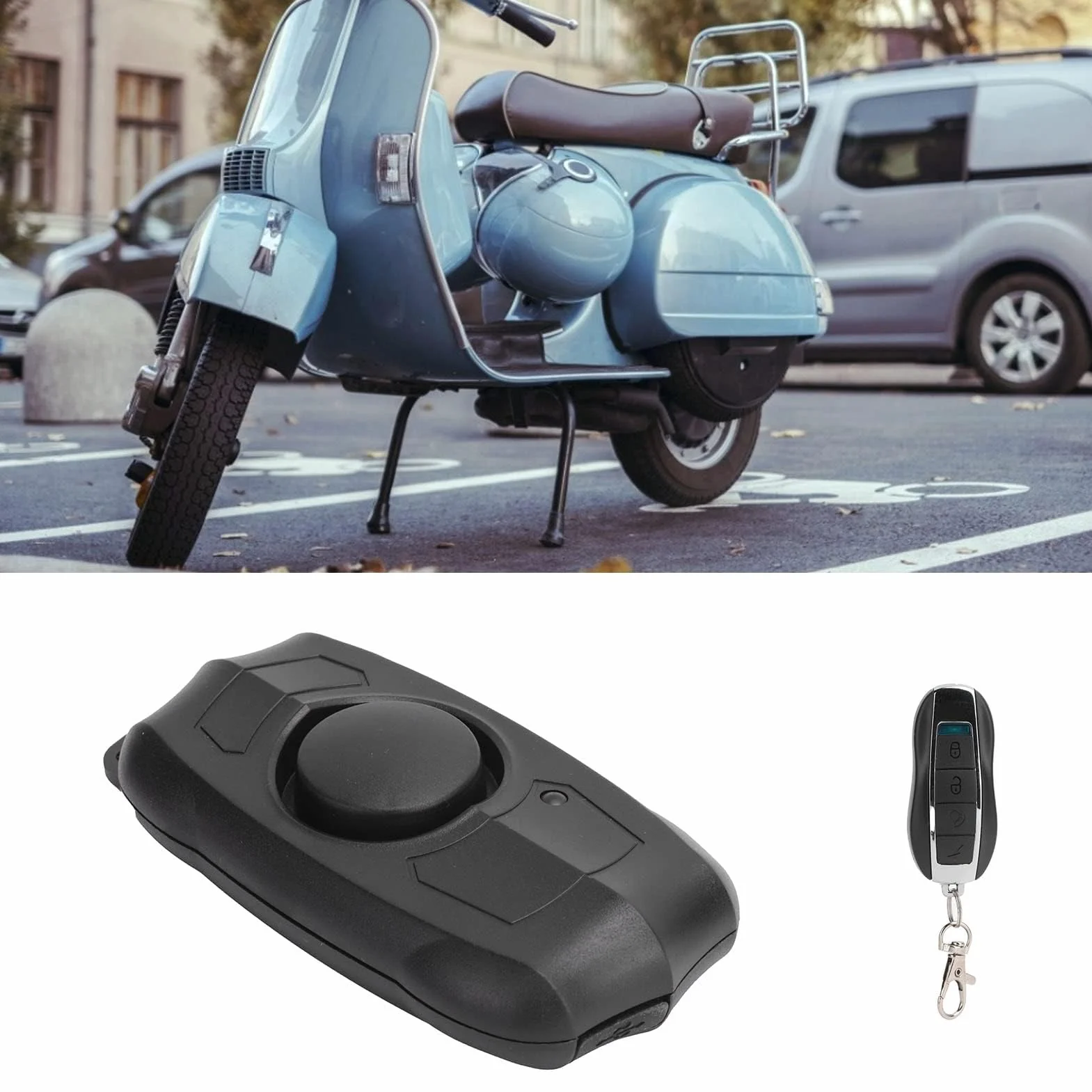 Alarma de Bicicleta de 150 DB con Control Remoto, Sensor de Movimiento de Vibración Inalámbrico, Alarma de Motocicleta Impermeable para Bicicleta, Bicicleta Eléctrica, Motocicleta