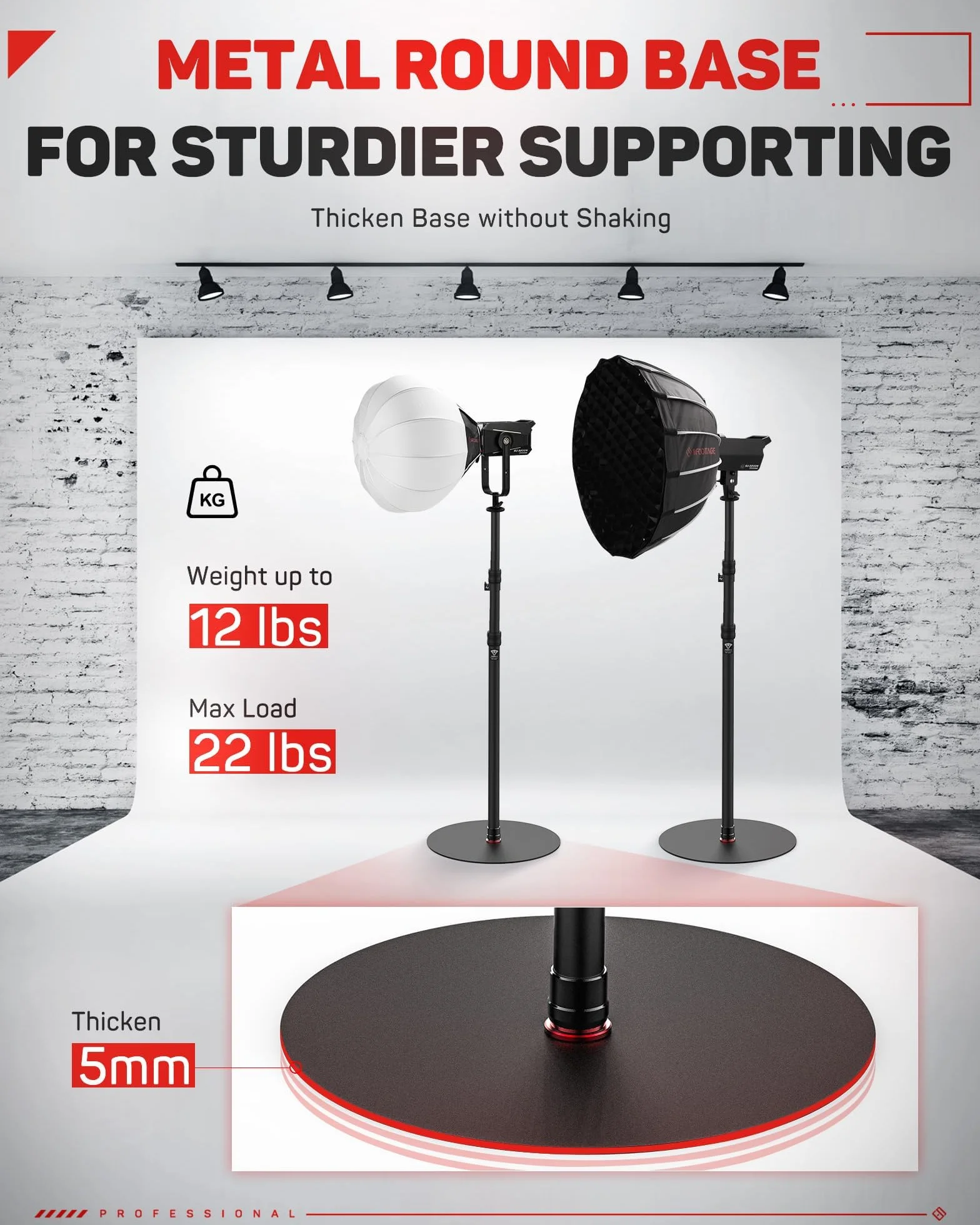 IFOOTAGE Cobra RB-A400 monopié de base redonda, monopié de aluminio para cámara profesional con hebilla de ajuste rápido de altura, compatible con cámaras DSLR y videocámaras, apto para Vlog (15.75