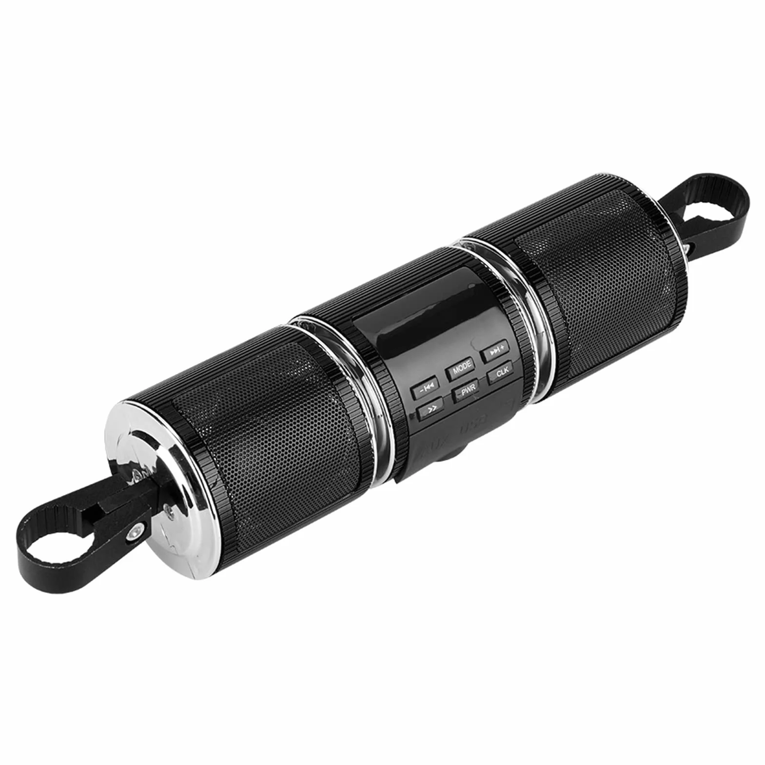 Radio para Moto, Altavoces Estéreo Universales Impermeables para Moto Altavoz 3.0 EDR TF Reproductor de Música USB (Negro) TF Música USB (Negro)