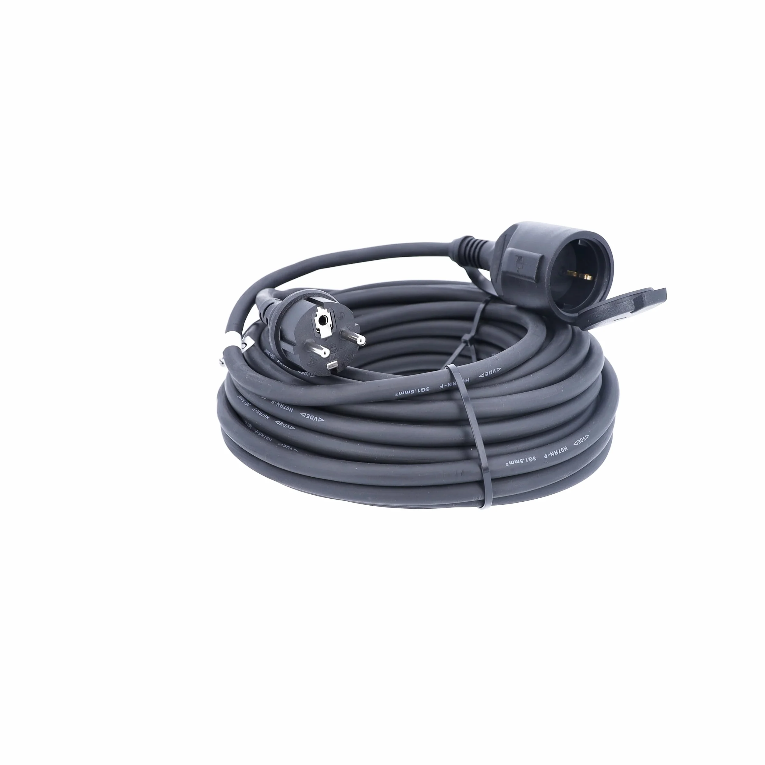 Schwabe alargador de cables 15 m H07RN-F 3G1,5 230 V 16 A 3500 W IP44 Negro