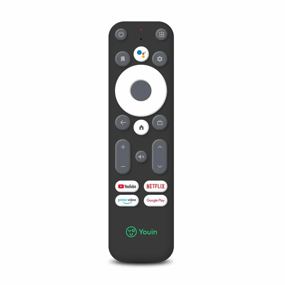 Youin EN1040K 4K UHD Smart TV z Android TV 12 Chromecast Google Assistant HDR 60fps H.265 WiFi Dual-Band Bluetooth USB HDMI Ethernet