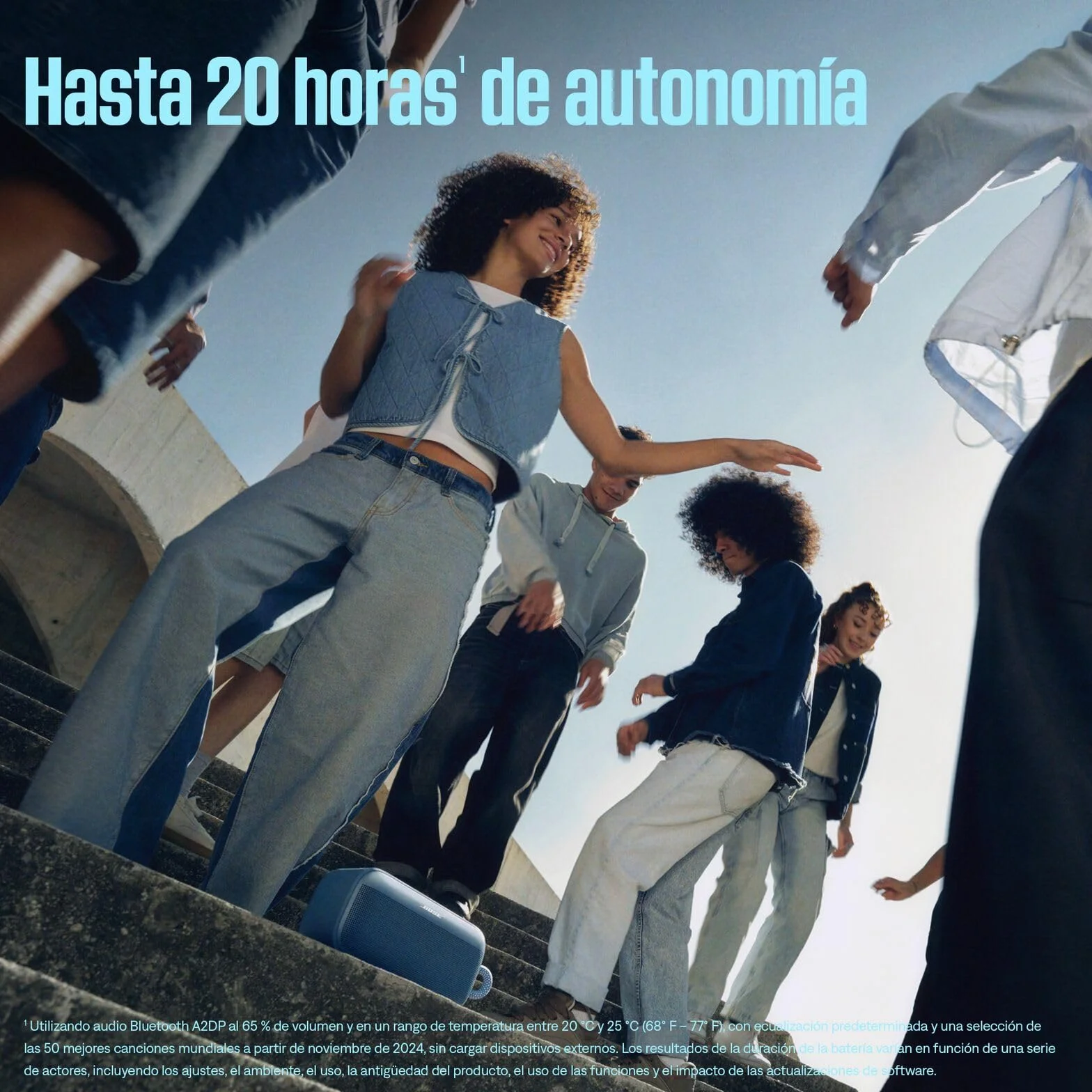 Bose SoundLink Plus Altavoz Bluetooth portátil, 20 horas autonomía, Resistente al Agua y Polvo, Azul Oscuro