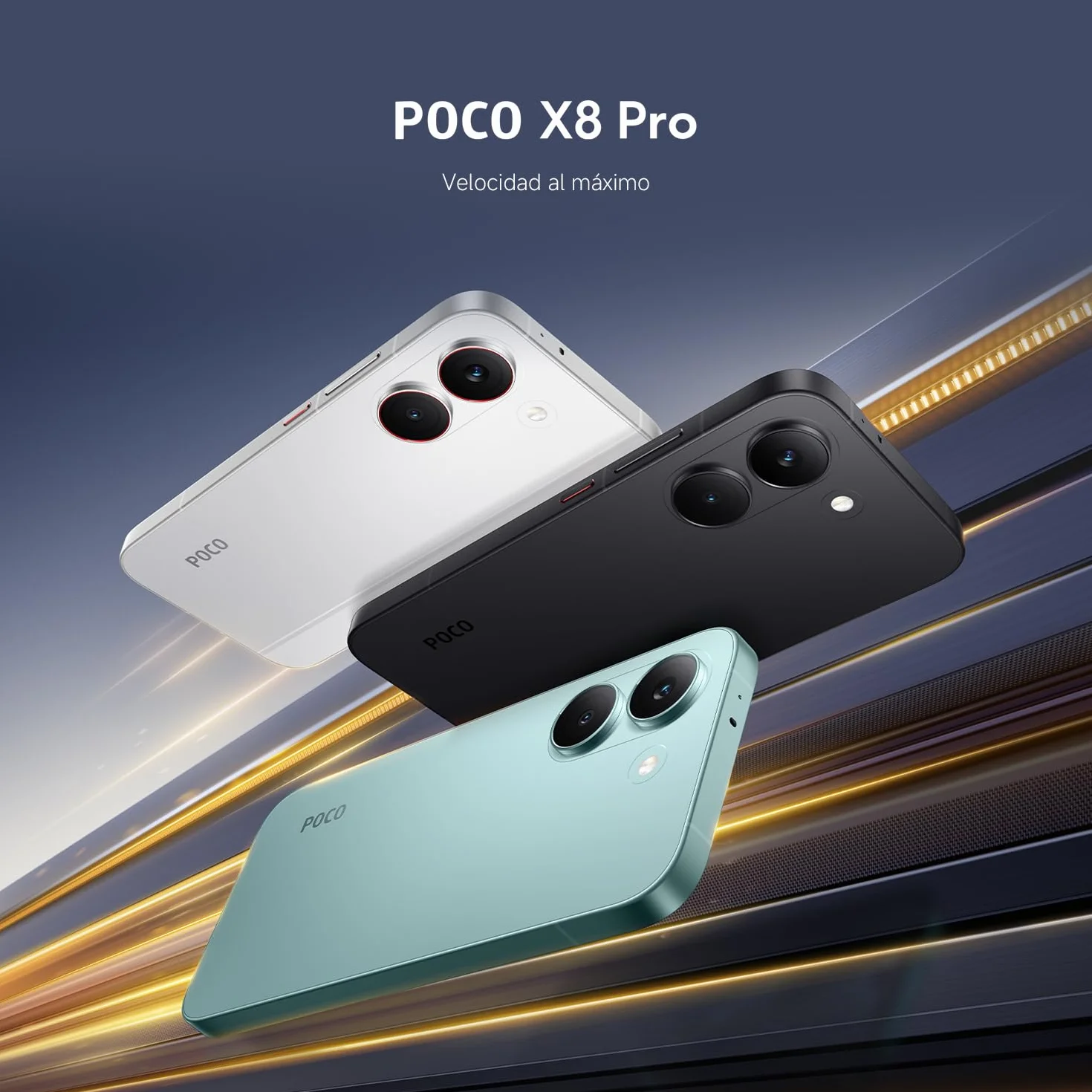 XIAOMI POCO X8 Pro Smartphone 8+512GB Dimensity 8500-Ultra 6500mAh 50MP Sony IMX882 OIS Negro