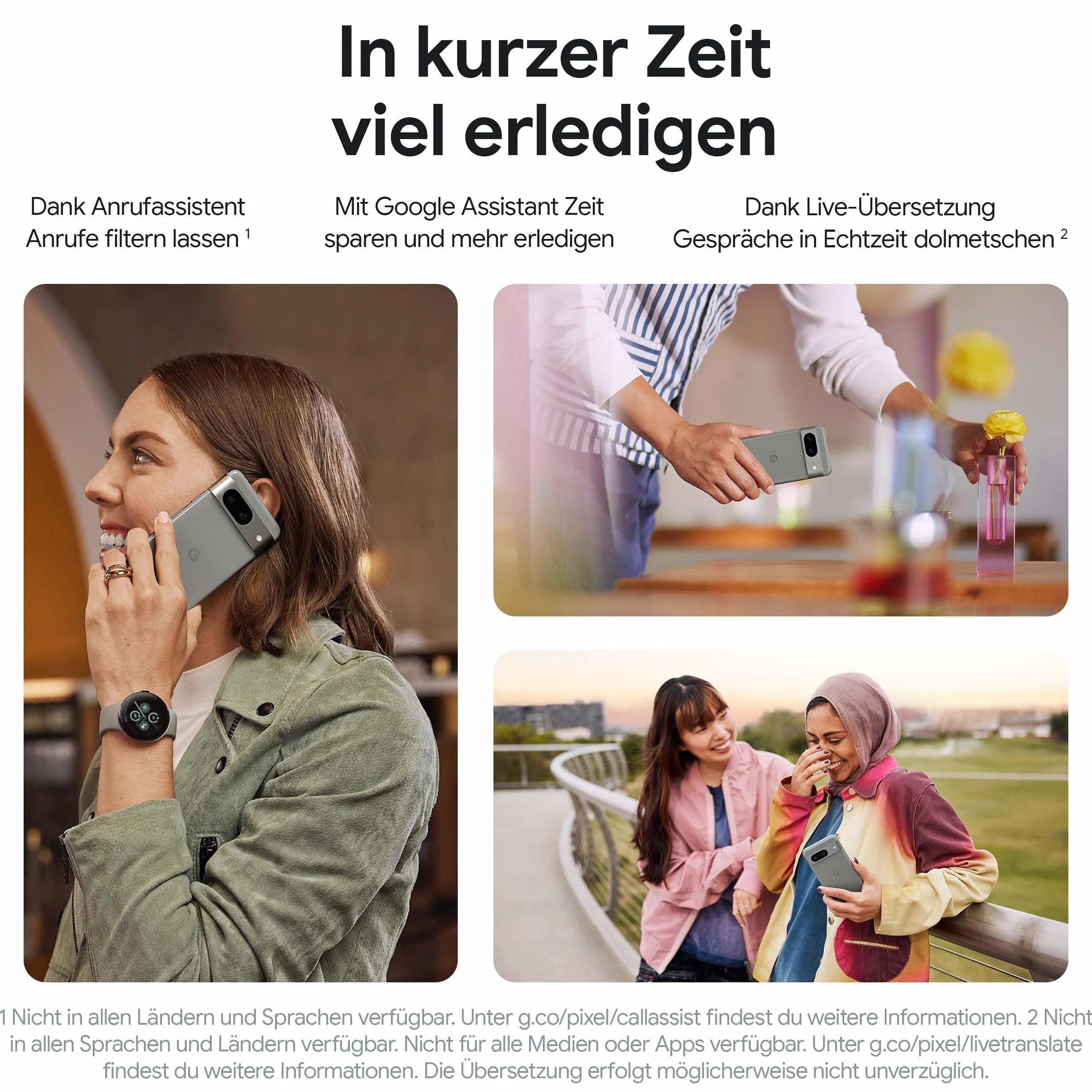 Google Pixel 8 - SIM-freies Android-Smartphone mit leistungsstarker Pixelkamera, 24 Stunden Akkulaufzeit und leistungsstarken Sicherheitsfunktionen - Rose, 128 GB (Refurbished)