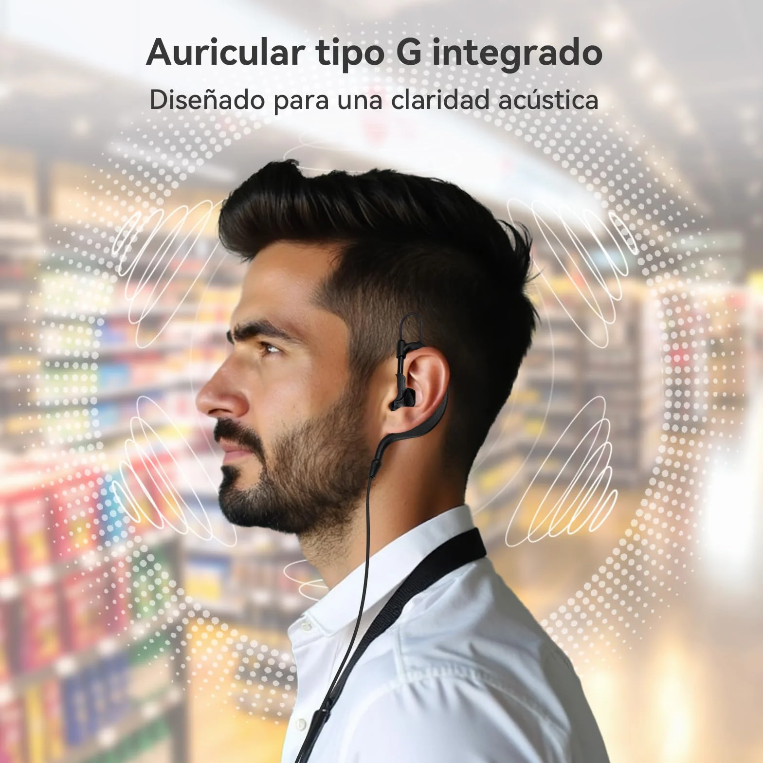 Retevis RT24 Walkie Talkie, Profesional Walkie-Talkies con Pinganillos PMR446 sin Licencia, Resistente VOX, Radiocomunicación de Largo Alcance con Cargador USB para Adultos(Negro,2 Pares)