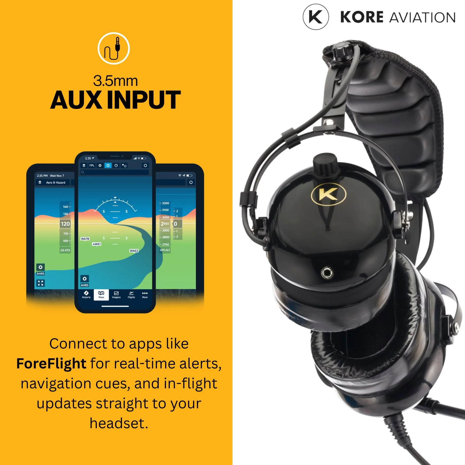 KORE Aviation Bluetooth Headphones n227