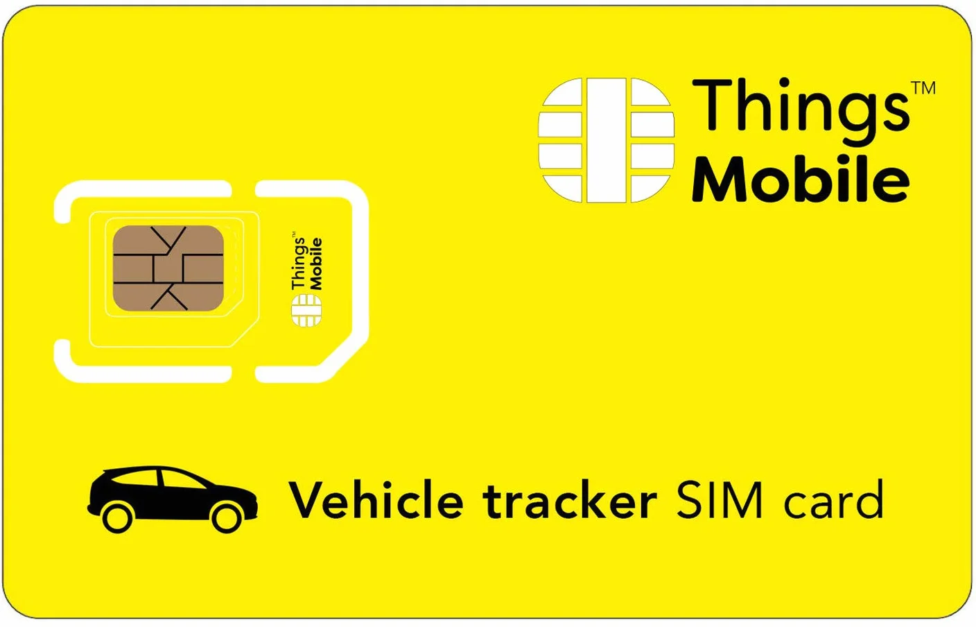 Things Mobile Tarjeta SIM para GPS Tracker Localizador Vehículos GSM 2G 3G 4G Cobertura Global 16€ Crédito