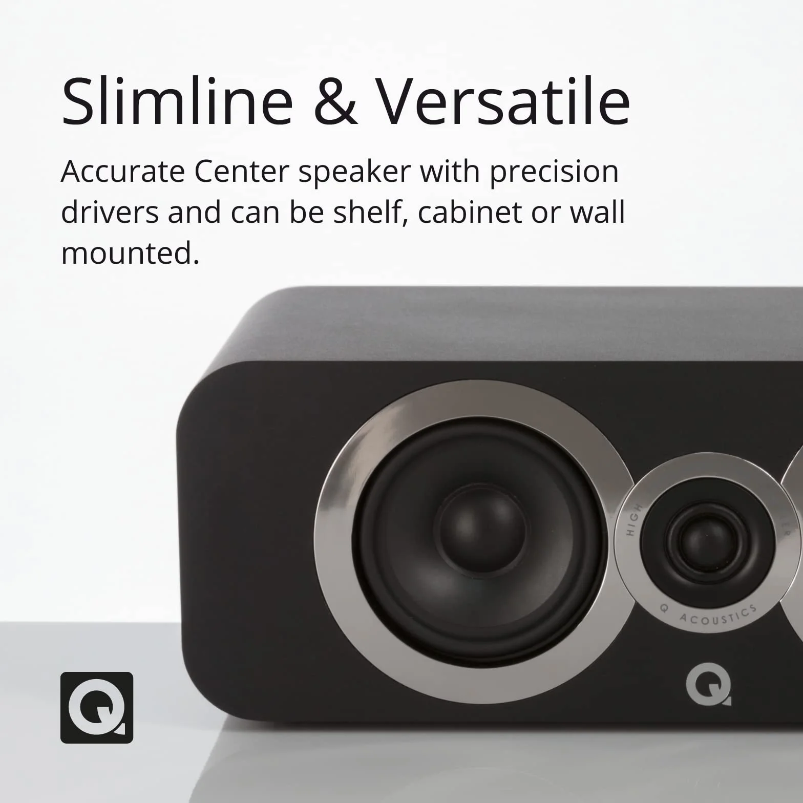 Q Acoustics 3090Ci Altavoz Central (Negro Carbono)