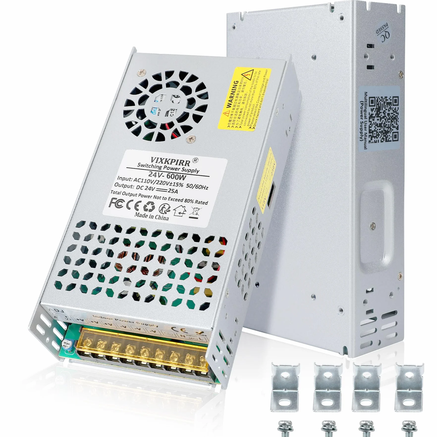 DC 24V 25A 600W Fuente de Alimentación Transformador 220V CA a CC 24V Convertidor 25A 600W Alimentacion Adaptador para 24Volt LED lámpara Motor Bomba CCTV Cámara Seguridad Car Stereo