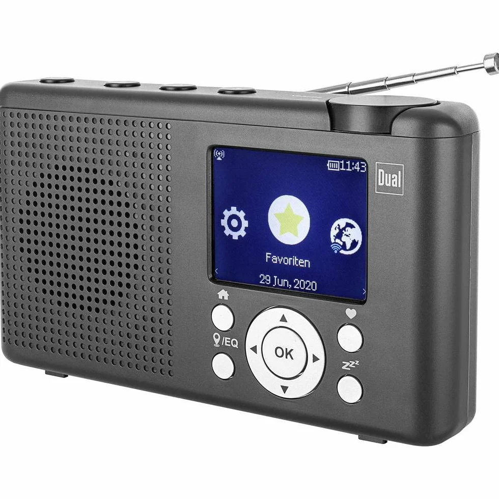 Dual 76524 MCR 200 Internet Radio de Mesa por Internet, Dab+, Dab, Radio por Internet FM, Dab+, FM, USB, Bluetooth, Negro