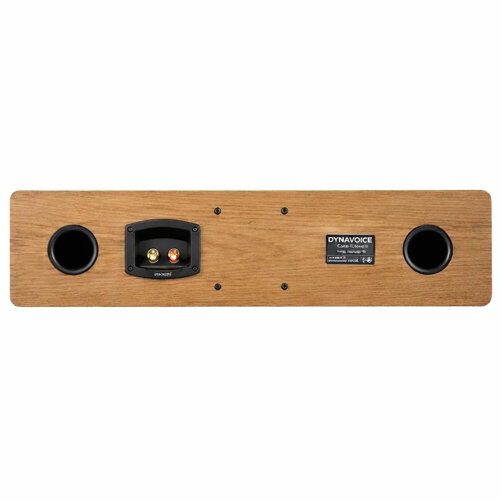 Dynavoice Challenger C-5 XL Roble Natural. Altavoz Central Pasivo 210W 6-8 Ohm. 4X Woofer 5,25″ y Tweeter 1″ Super Audio. Home Cinema HiFi. Bass Reflex Trasero. VESA 10x10.